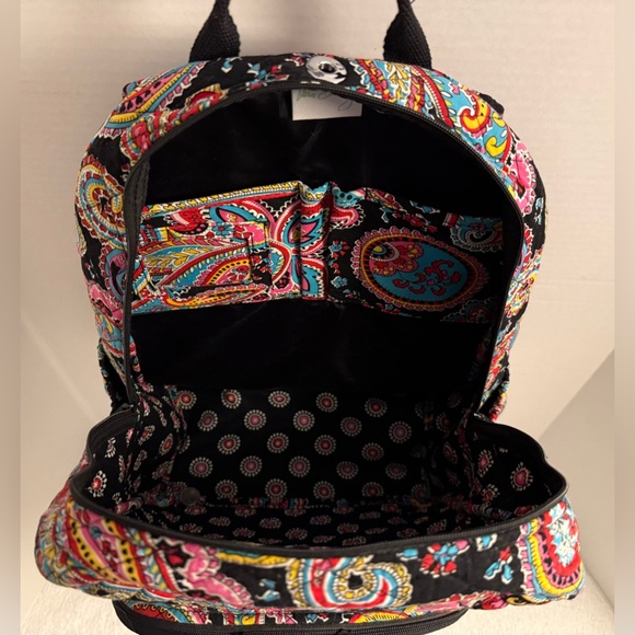 🎒 Vera Bradley Quilted Backpack | NWT | Paisley Print | Travel School Work - Picture 10 of 13